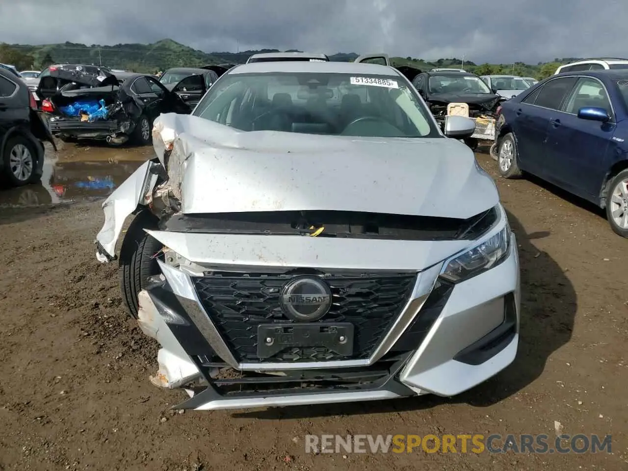 5 fotografías del automóvil dañado 3N1AB8CV3MY259925 NISSAN SENTRA 2021