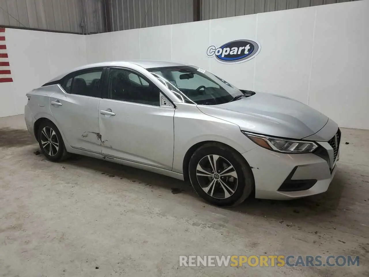 4 fotografías del automóvil dañado 3N1AB8CV3MY294139 NISSAN SENTRA 2021
