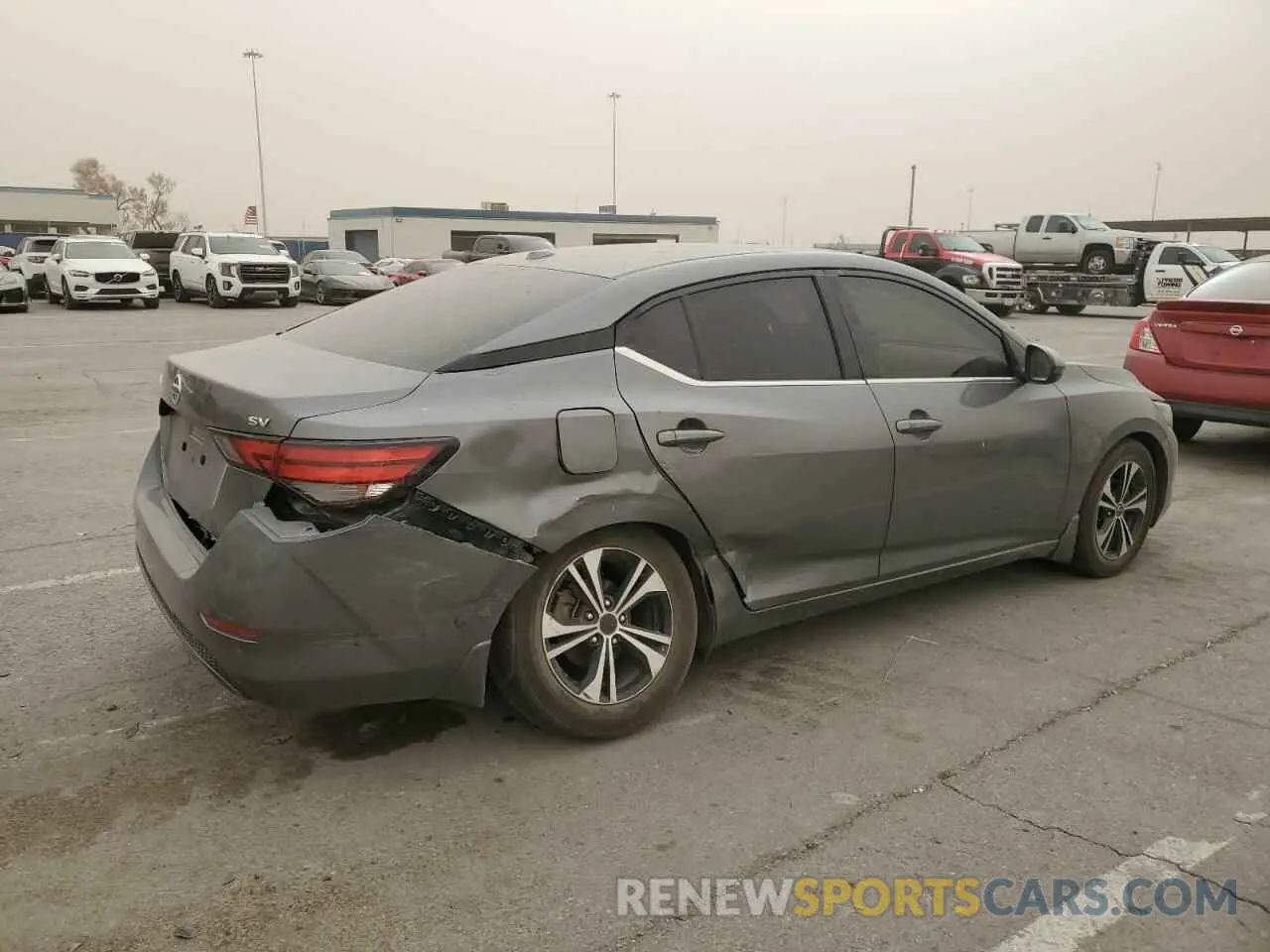 3 fotografías del automóvil dañado 3N1AB8CV3MY308668 NISSAN SENTRA 2021