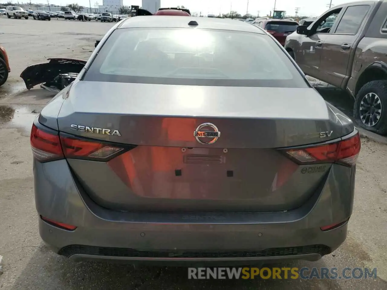 6 fotografías del automóvil dañado 3N1AB8CV3MY314678 NISSAN SENTRA 2021