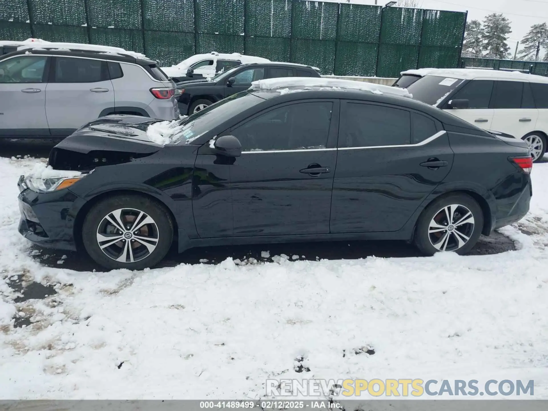 14 fotografías del automóvil dañado 3N1AB8CV3MY323686 NISSAN SENTRA 2021