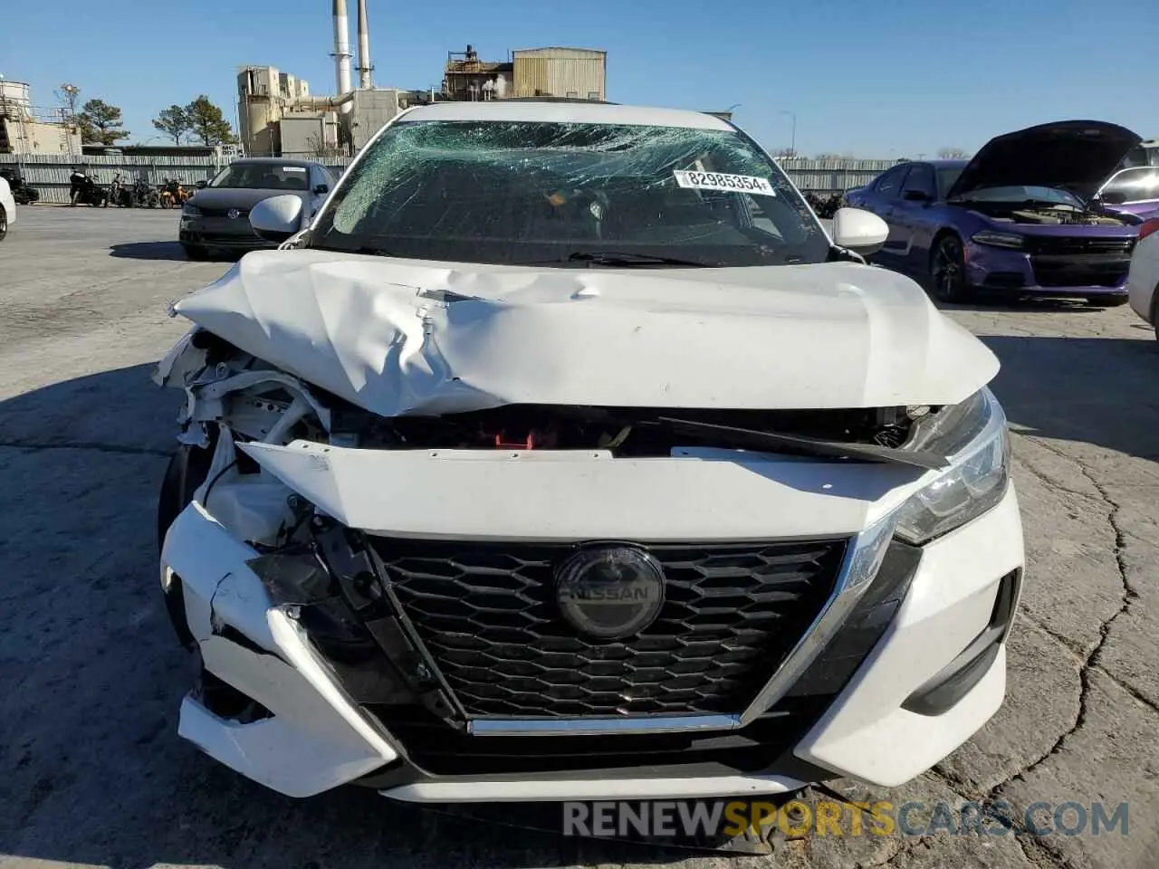 5 fotografías del automóvil dañado 3N1AB8CV4MY230241 NISSAN SENTRA 2021