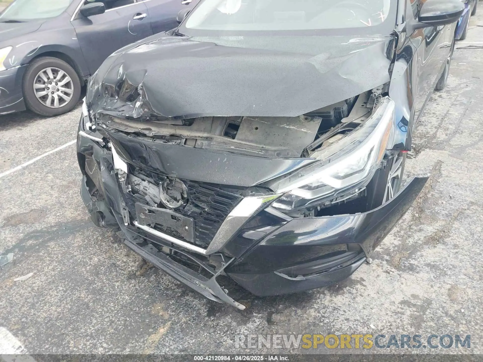 6 fotografías del automóvil dañado 3N1AB8CV4MY230305 NISSAN SENTRA 2021