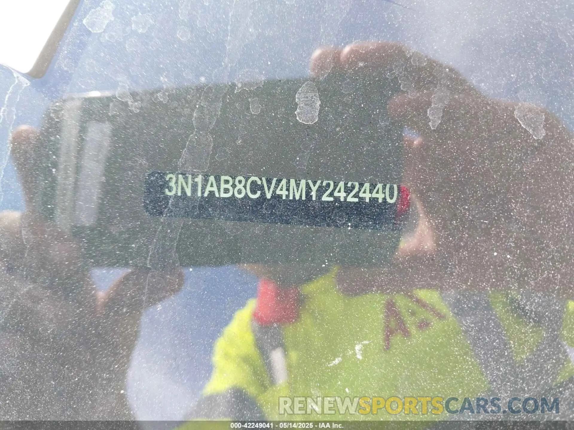 9 fotografías del automóvil dañado 3N1AB8CV4MY242440 NISSAN SENTRA 2021