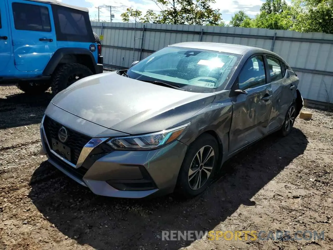 1 fotografías del automóvil dañado 3N1AB8CV4MY257939 NISSAN SENTRA 2021
