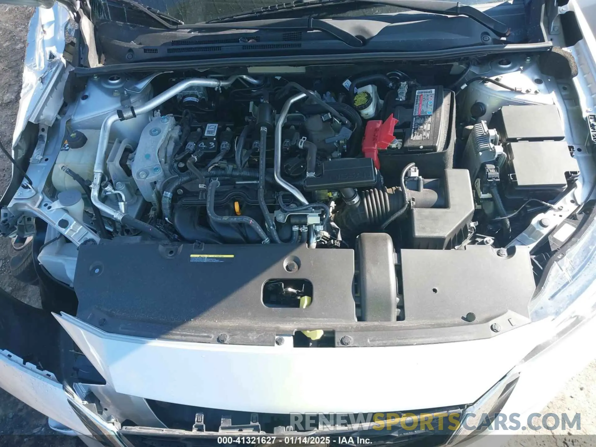 10 fotografías del automóvil dañado 3N1AB8CV4MY297499 NISSAN SENTRA 2021