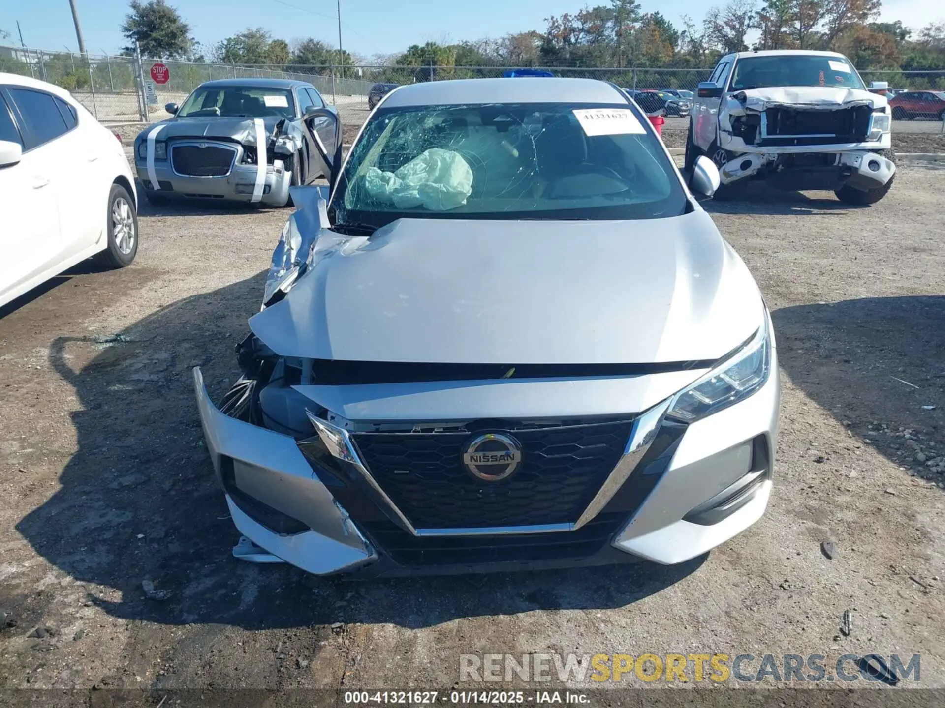 13 fotografías del automóvil dañado 3N1AB8CV4MY297499 NISSAN SENTRA 2021