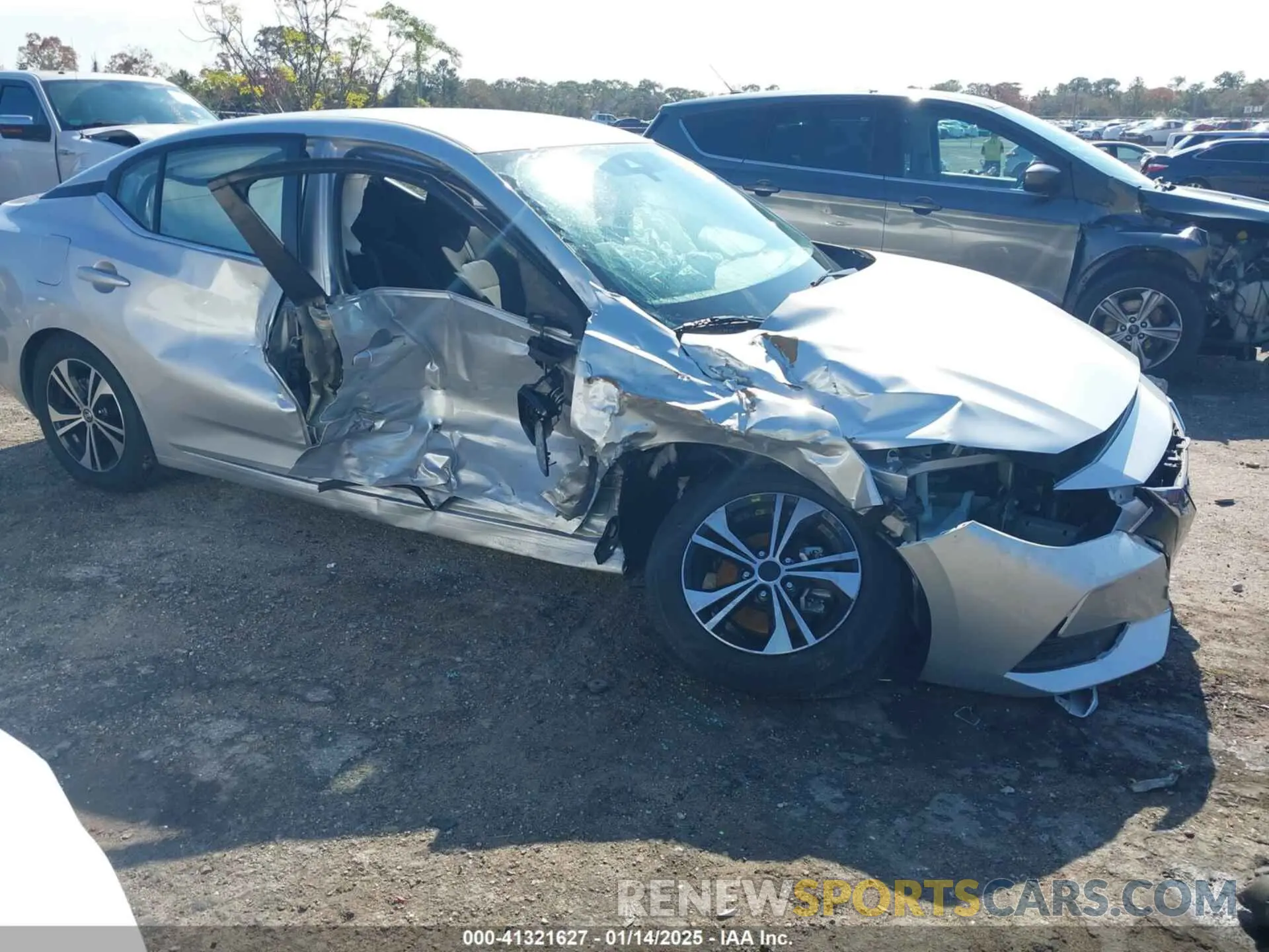 6 fotografías del automóvil dañado 3N1AB8CV4MY297499 NISSAN SENTRA 2021