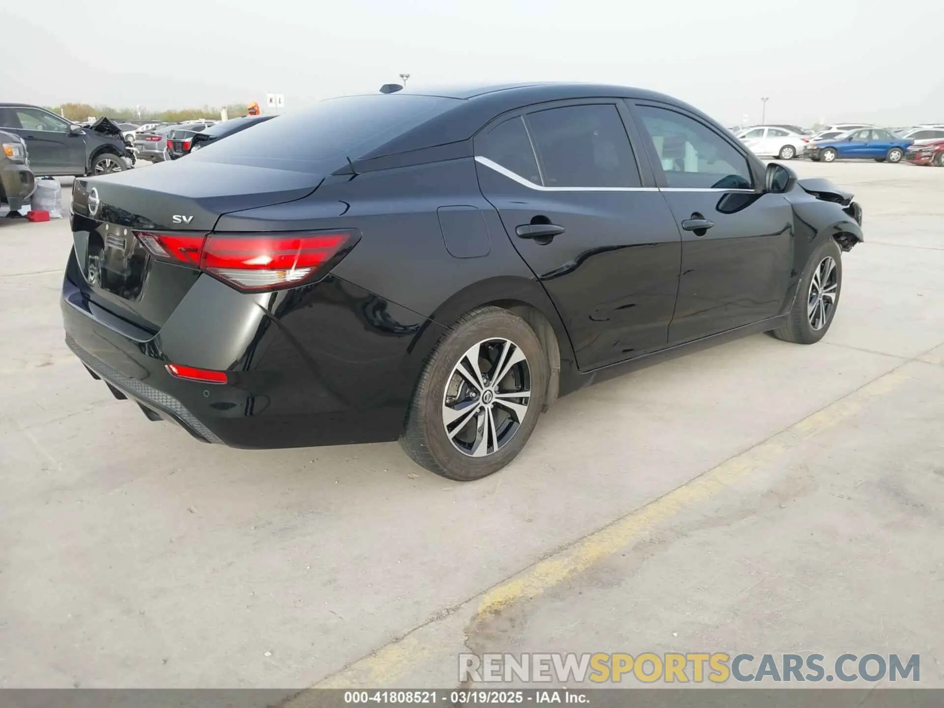 4 fotografías del automóvil dañado 3N1AB8CV5MY254726 NISSAN SENTRA 2021