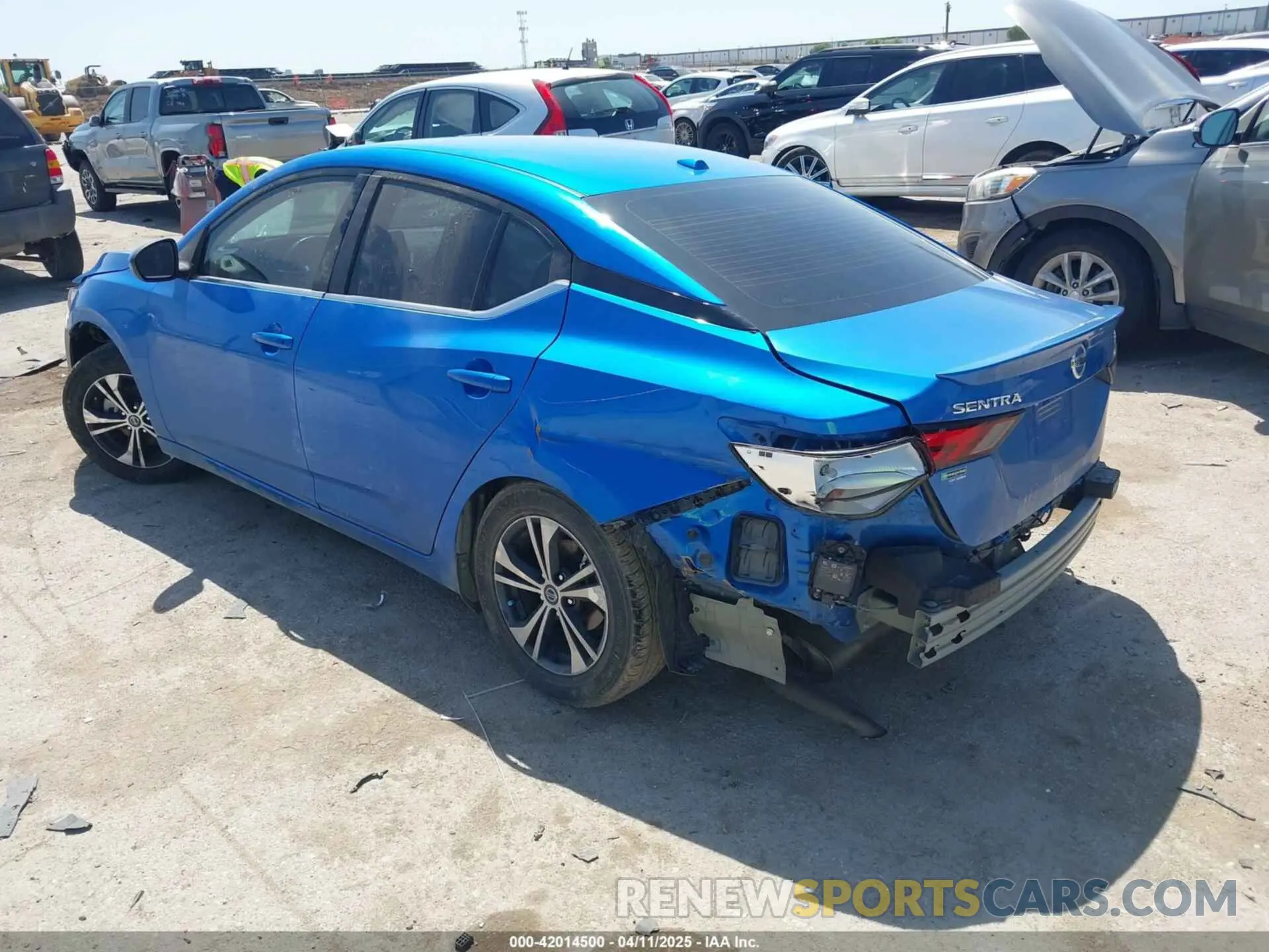 3 fotografías del automóvil dañado 3N1AB8CV5MY266567 NISSAN SENTRA 2021