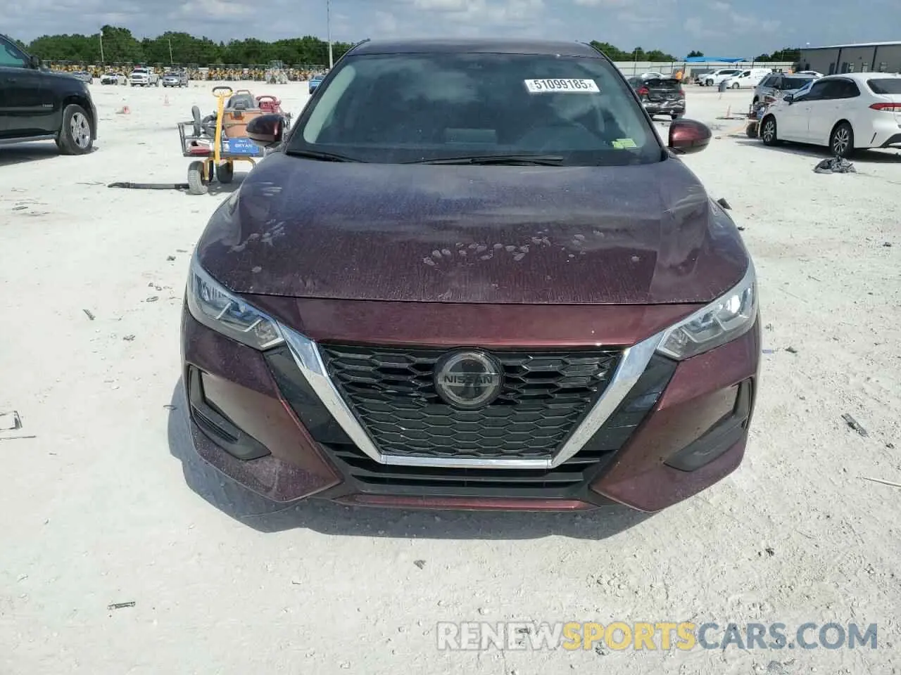 5 fotografías del automóvil dañado 3N1AB8CV5MY266701 NISSAN SENTRA 2021