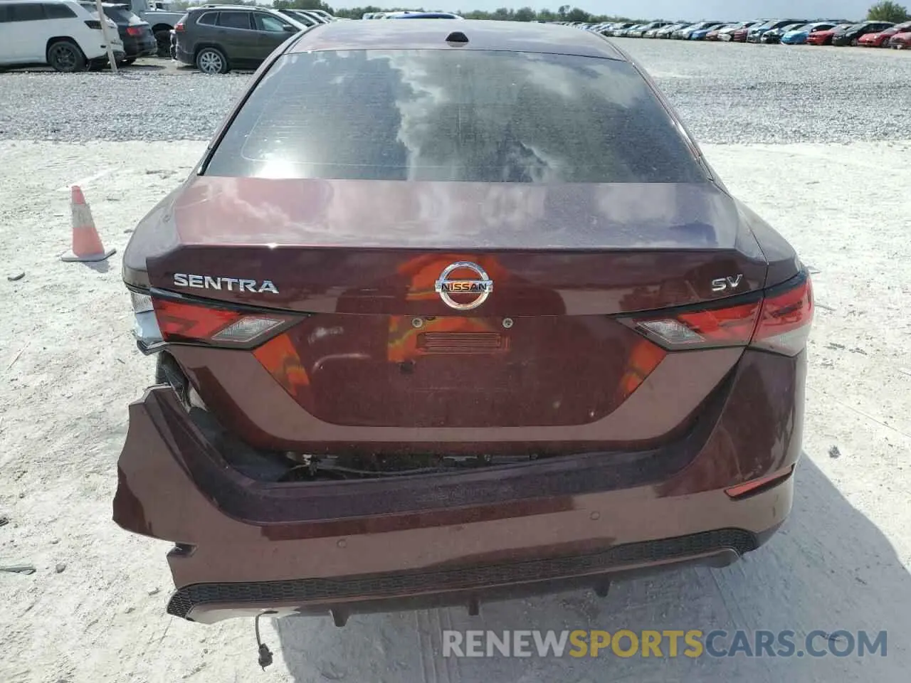 6 fotografías del automóvil dañado 3N1AB8CV5MY266701 NISSAN SENTRA 2021