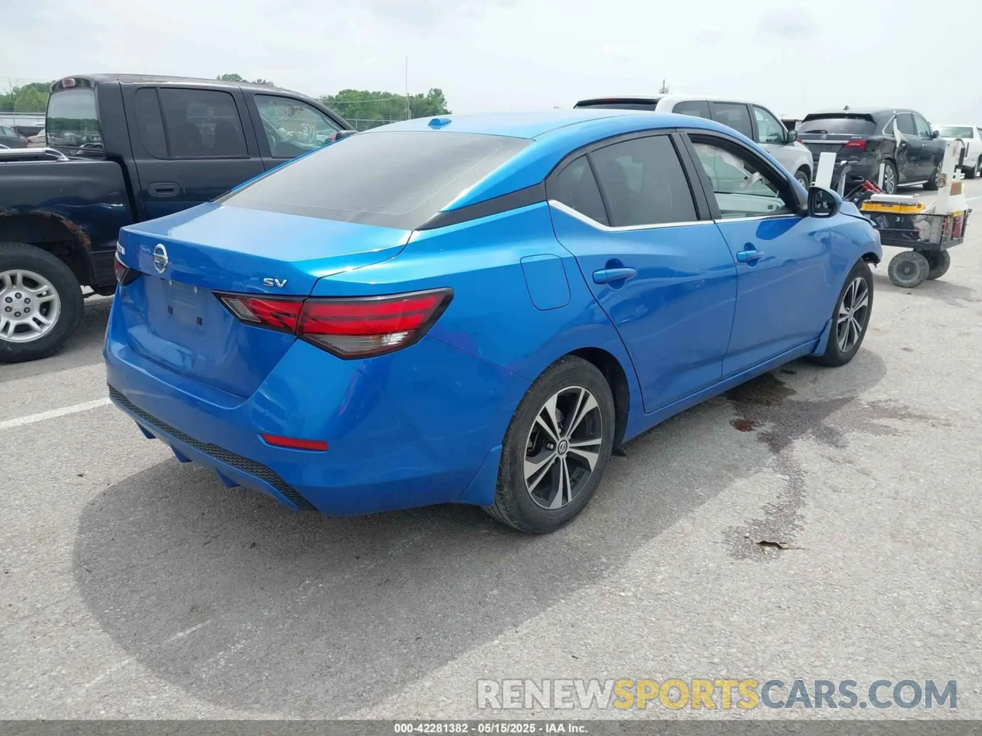 4 fotografías del automóvil dañado 3N1AB8CV5MY268271 NISSAN SENTRA 2021