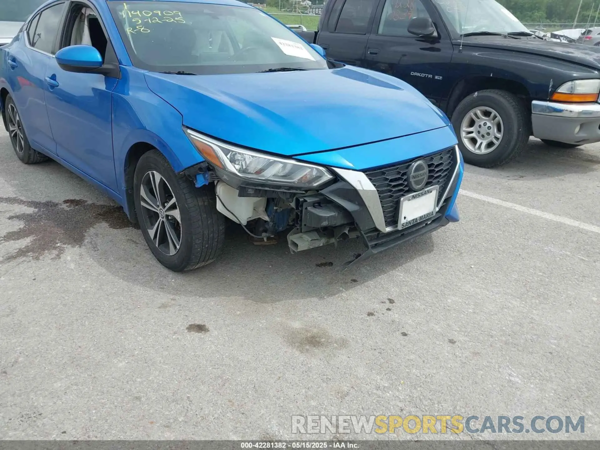6 fotografías del automóvil dañado 3N1AB8CV5MY268271 NISSAN SENTRA 2021