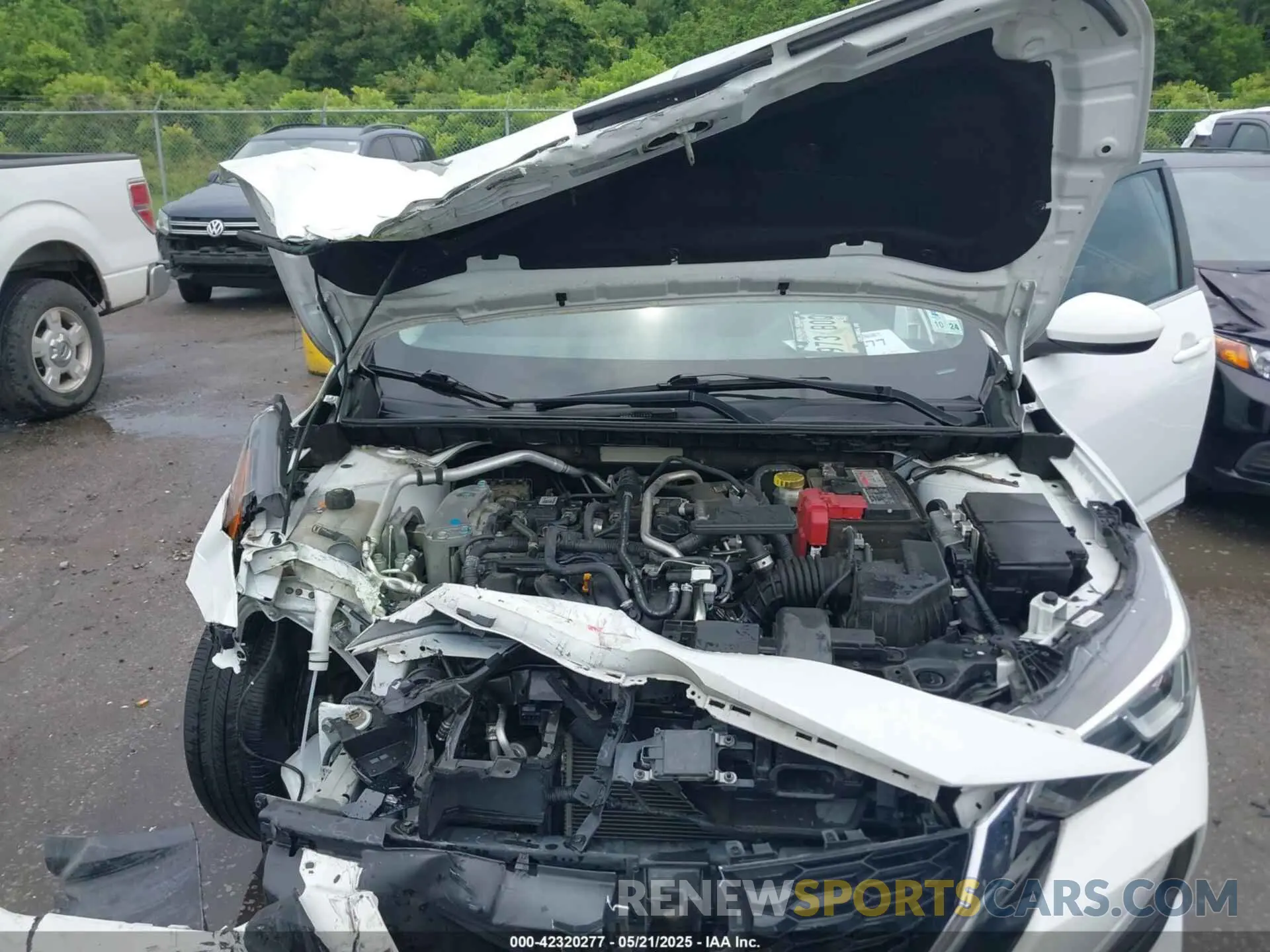 10 fotografías del automóvil dañado 3N1AB8CV5MY325729 NISSAN SENTRA 2021