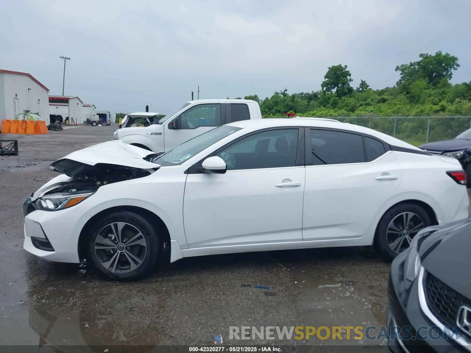 14 fotografías del automóvil dañado 3N1AB8CV5MY325729 NISSAN SENTRA 2021