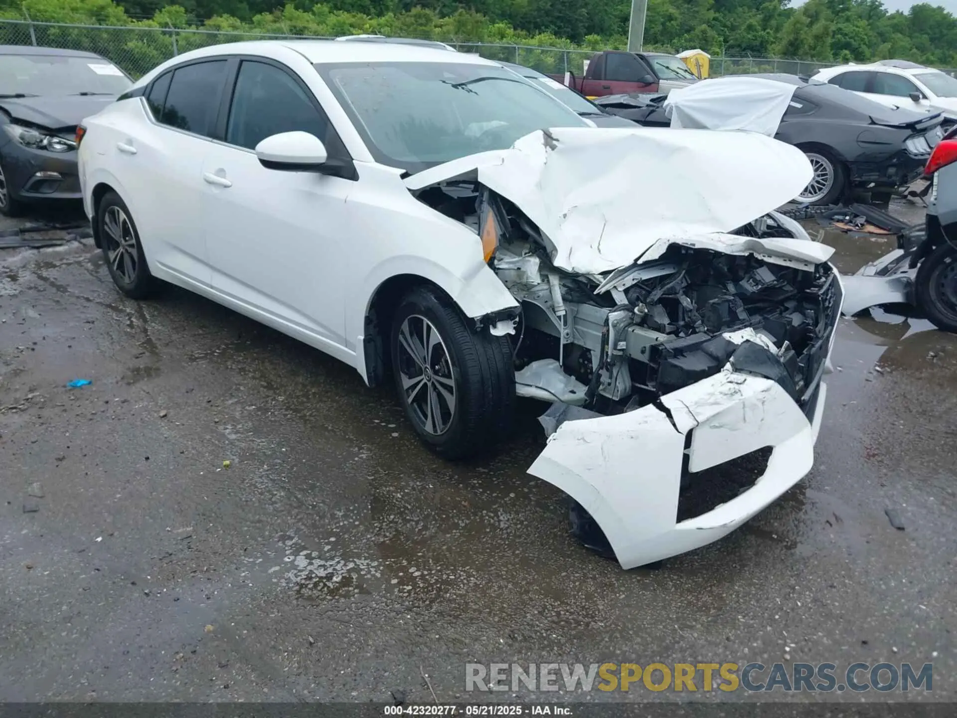 6 fotografías del automóvil dañado 3N1AB8CV5MY325729 NISSAN SENTRA 2021