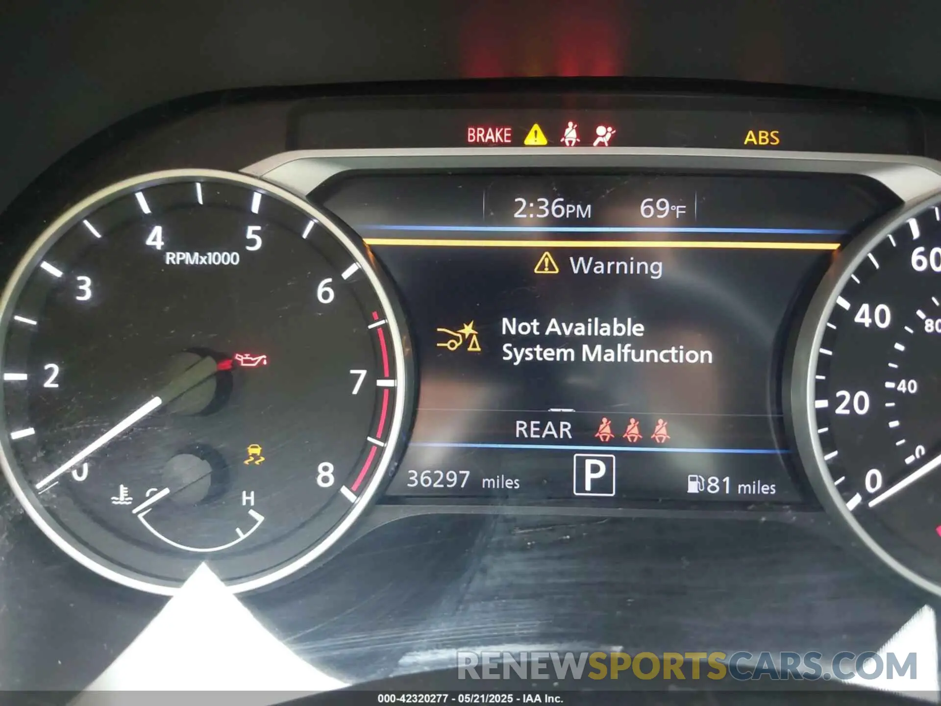 7 fotografías del automóvil dañado 3N1AB8CV5MY325729 NISSAN SENTRA 2021