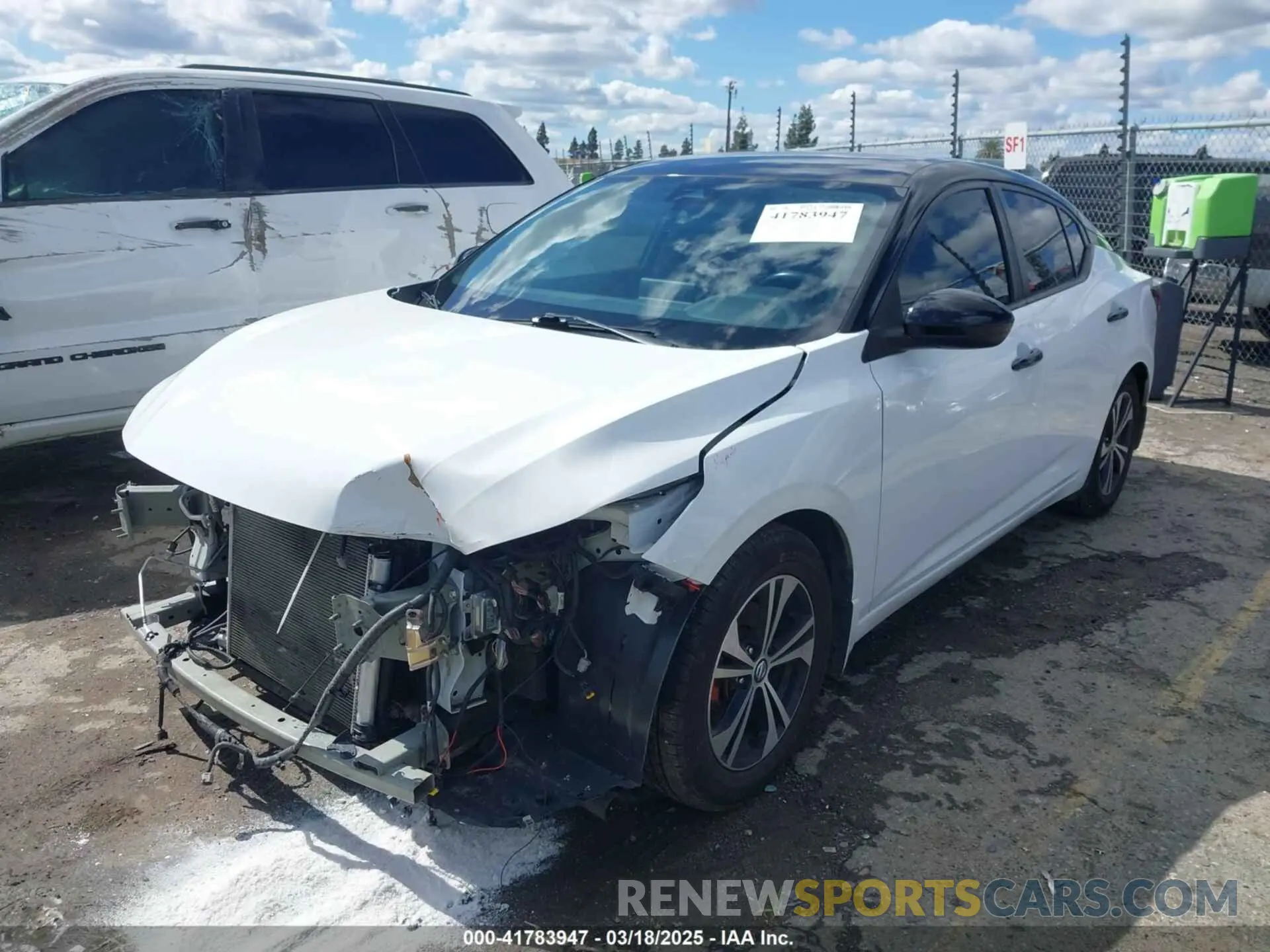 2 fotografías del automóvil dañado 3N1AB8CV6MY301455 NISSAN SENTRA 2021