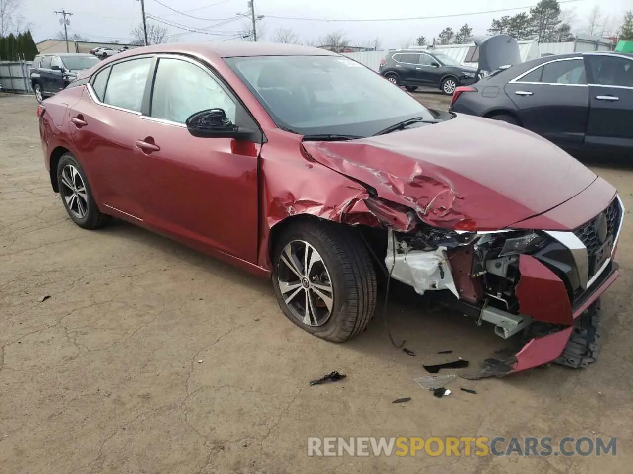 4 fotografías del automóvil dañado 3N1AB8CV6MY319339 NISSAN SENTRA 2021