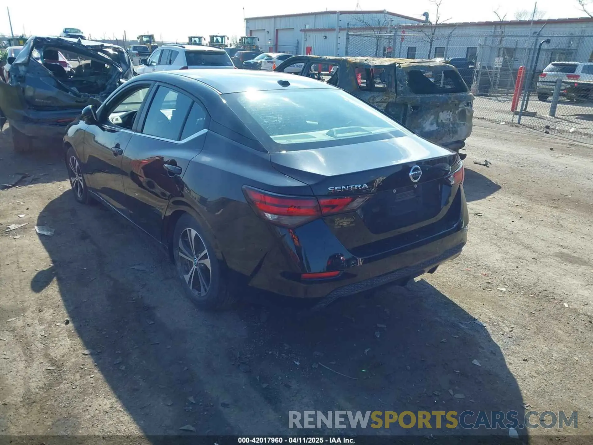 3 fotografías del automóvil dañado 3N1AB8CV7MY213496 NISSAN SENTRA 2021