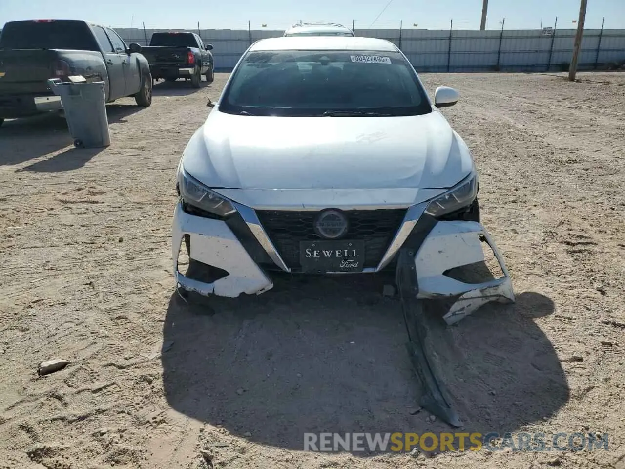 5 fotografías del automóvil dañado 3N1AB8CV7MY216012 NISSAN SENTRA 2021