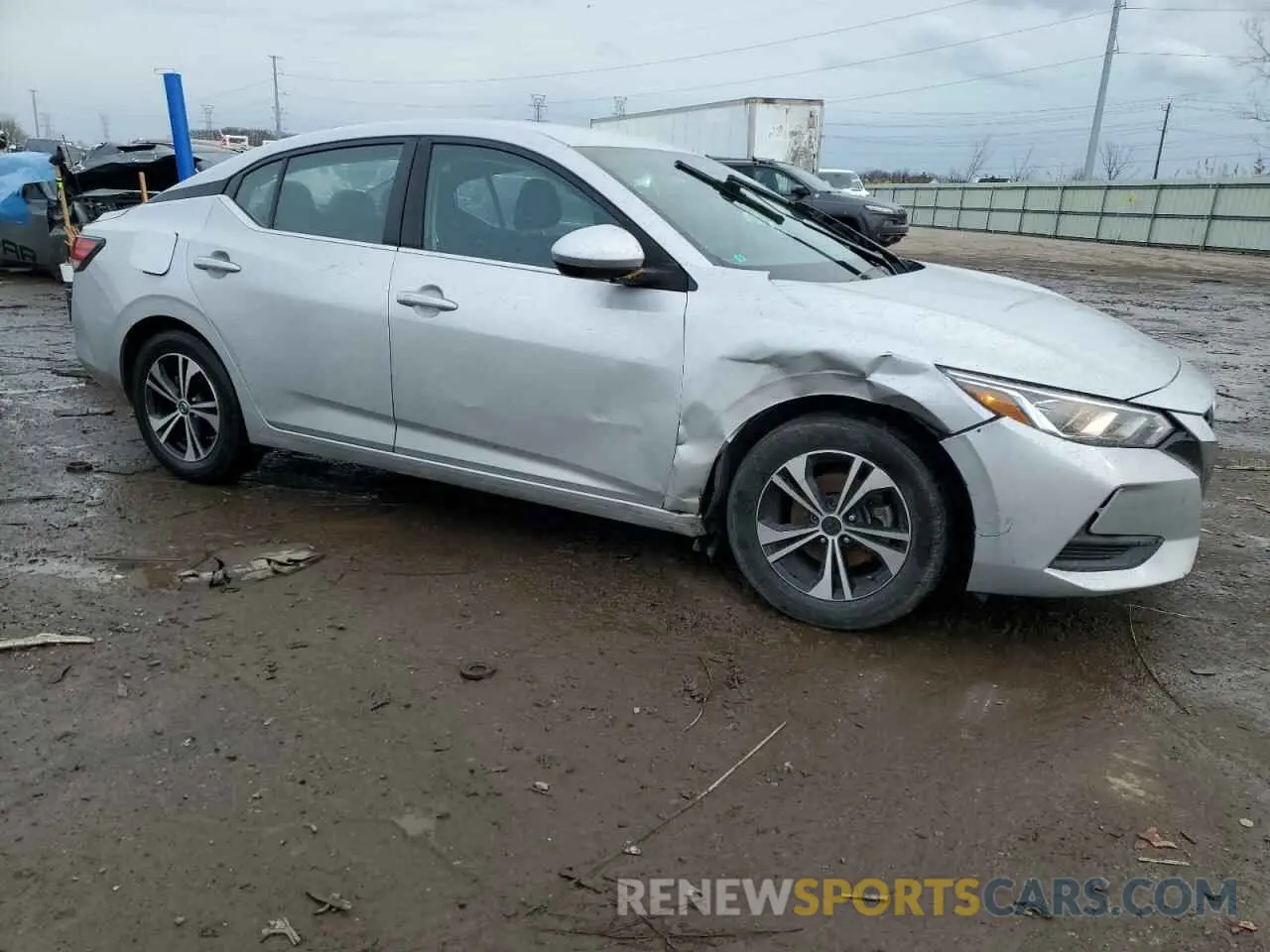 4 fotografías del automóvil dañado 3N1AB8CV7MY251732 NISSAN SENTRA 2021
