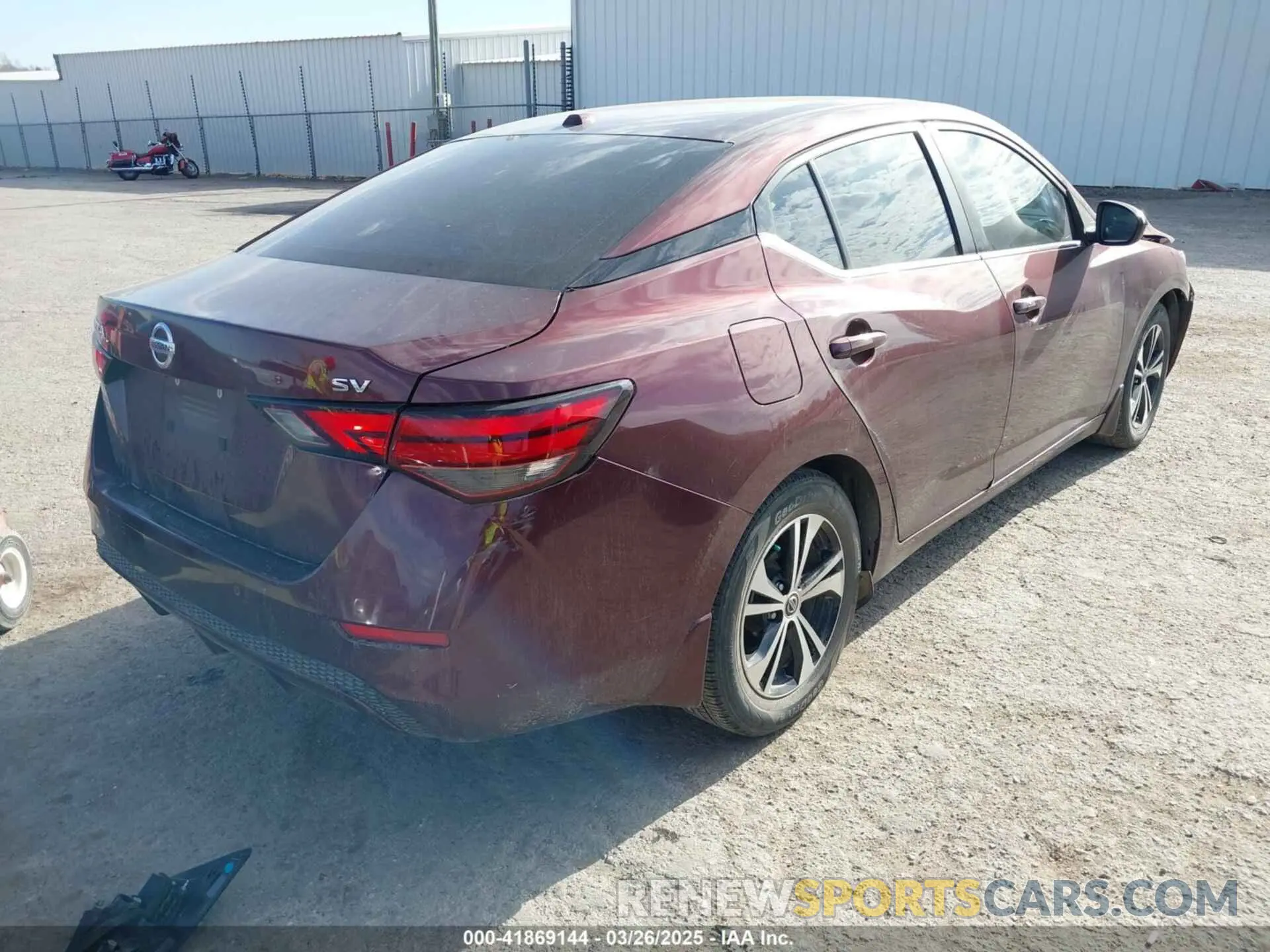 4 fotografías del automóvil dañado 3N1AB8CV7MY253545 NISSAN SENTRA 2021