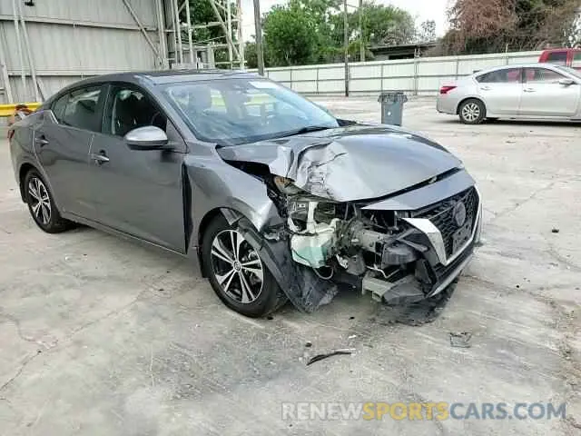 13 fotografías del automóvil dañado 3N1AB8CV7MY303151 NISSAN SENTRA 2021