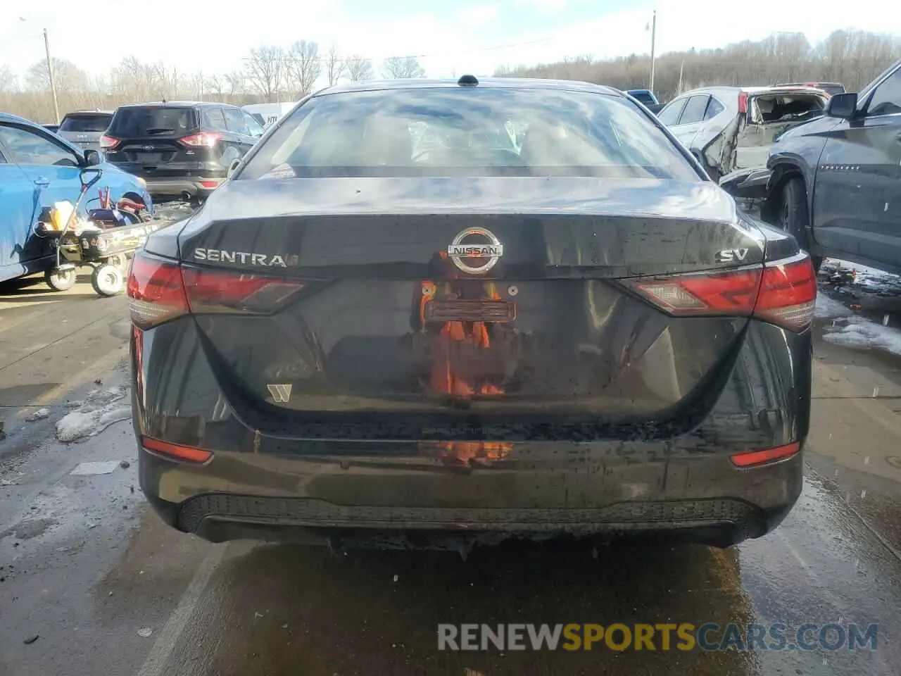 6 fotografías del automóvil dañado 3N1AB8CV8MY216374 NISSAN SENTRA 2021