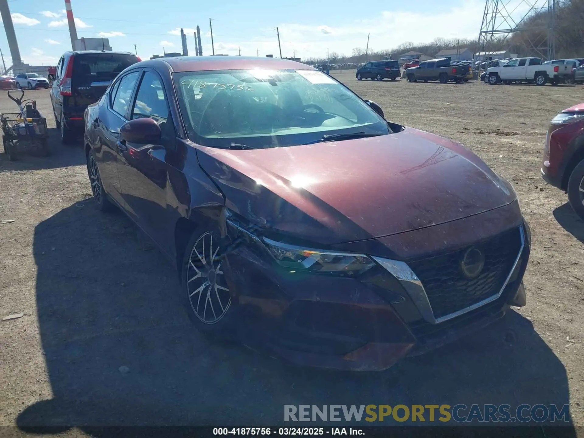 1 fotografías del automóvil dañado 3N1AB8CV8MY230033 NISSAN SENTRA 2021