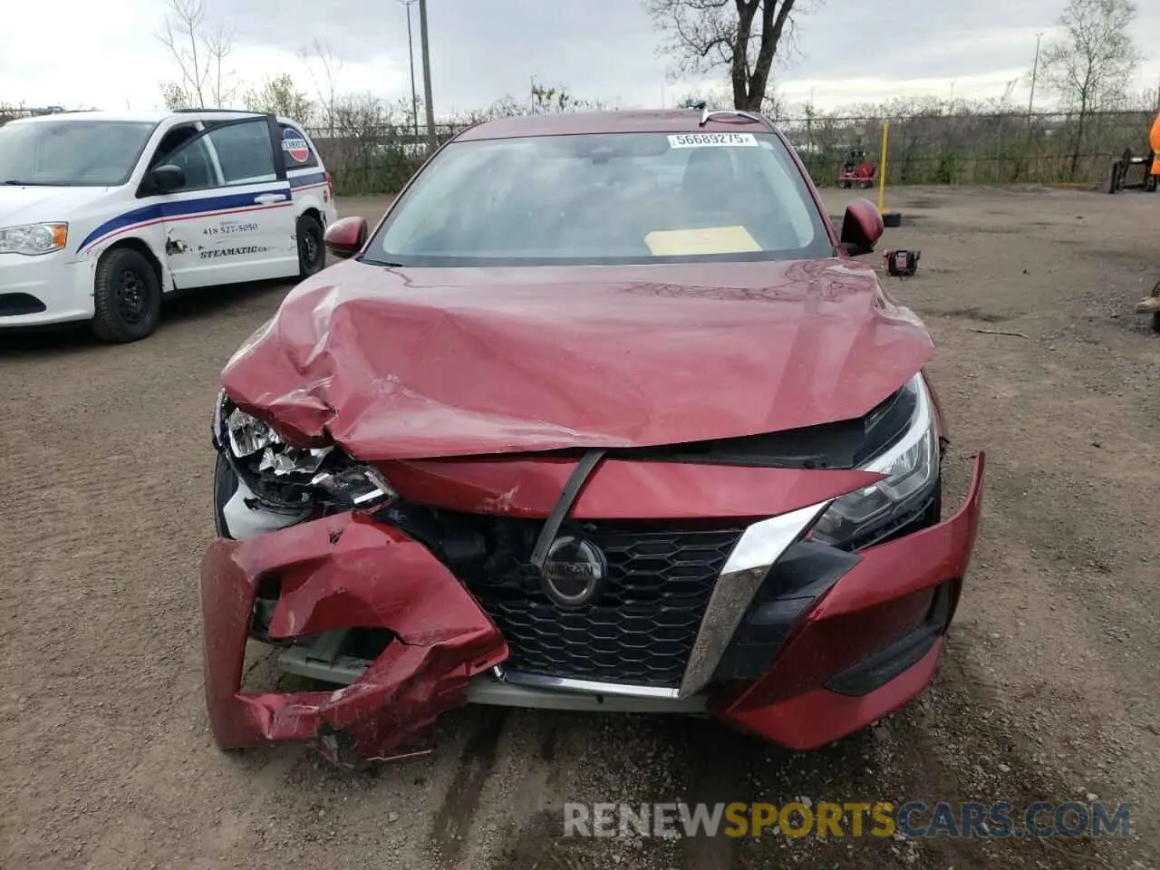 5 fotografías del automóvil dañado 3N1AB8CV8MY234325 NISSAN SENTRA 2021