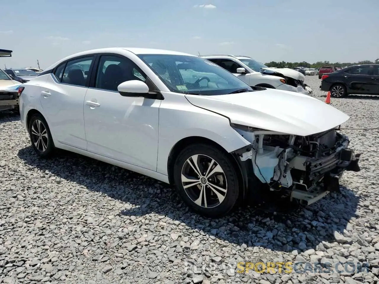 4 fotografías del automóvil dañado 3N1AB8CV8MY293424 NISSAN SENTRA 2021