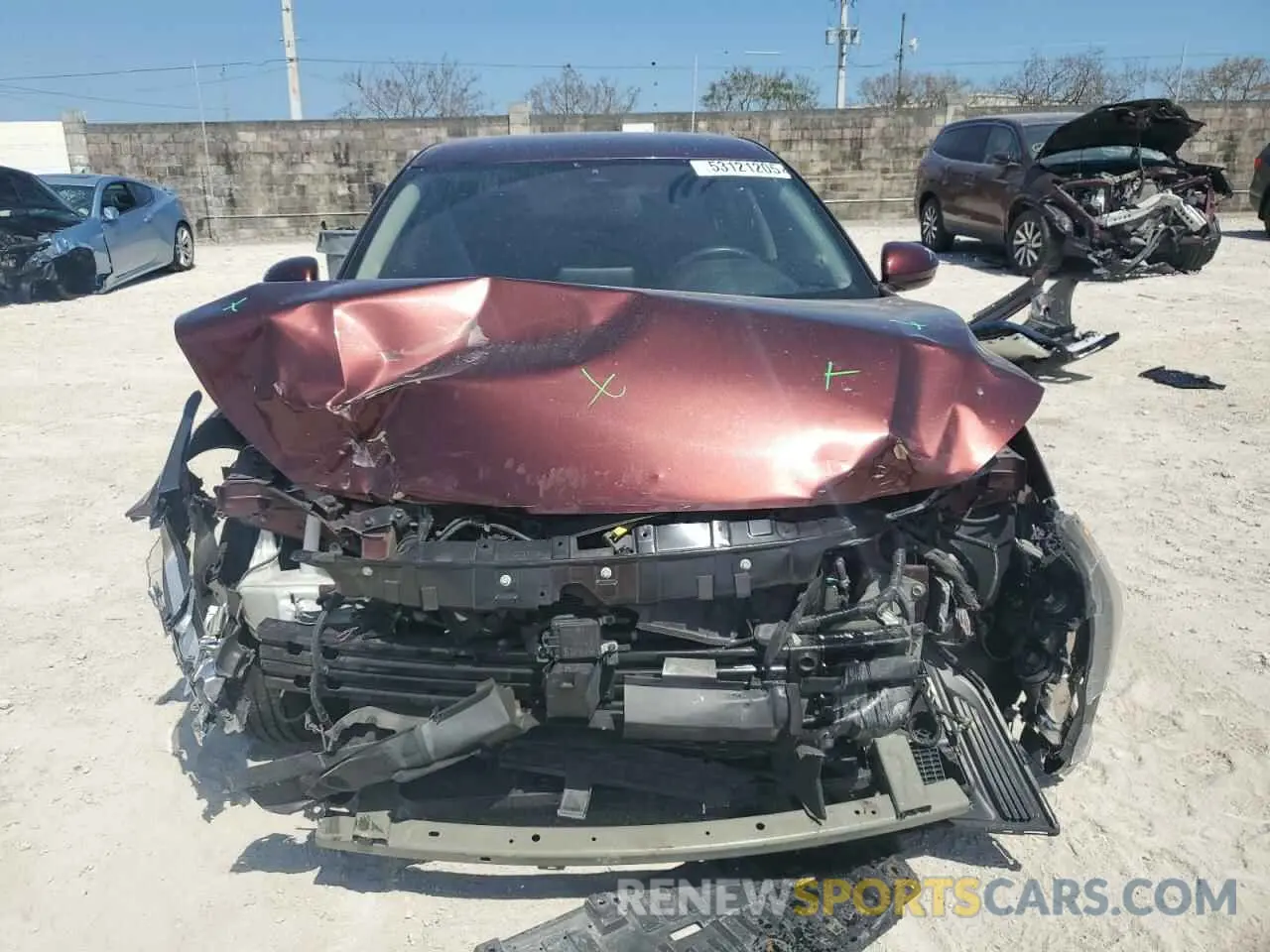 5 fotografías del automóvil dañado 3N1AB8CV9MY211278 NISSAN SENTRA 2021