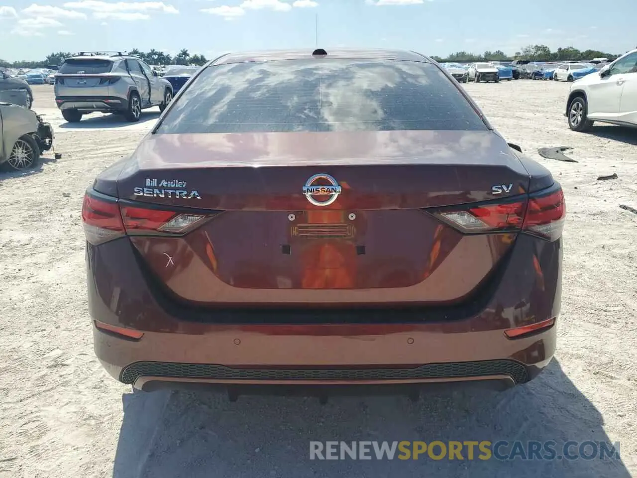 6 fotografías del automóvil dañado 3N1AB8CV9MY211278 NISSAN SENTRA 2021