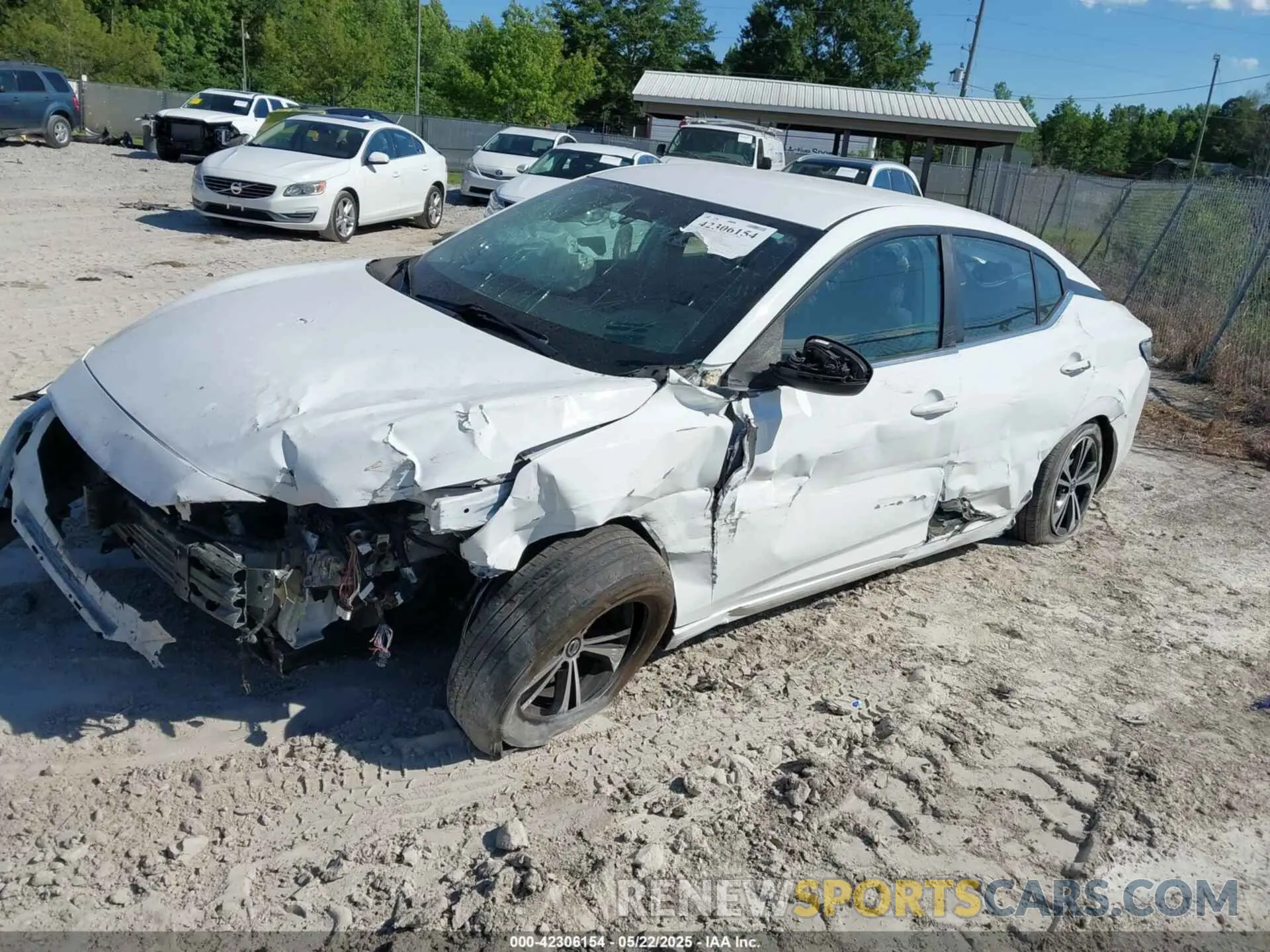 2 fotografías del automóvil dañado 3N1AB8CV9MY248668 NISSAN SENTRA 2021