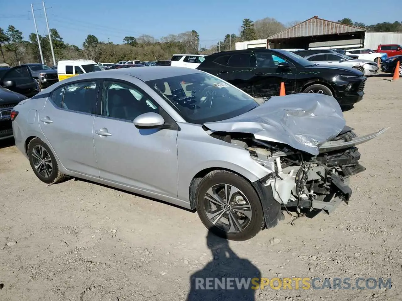 4 fotografías del automóvil dañado 3N1AB8CV9MY285963 NISSAN SENTRA 2021