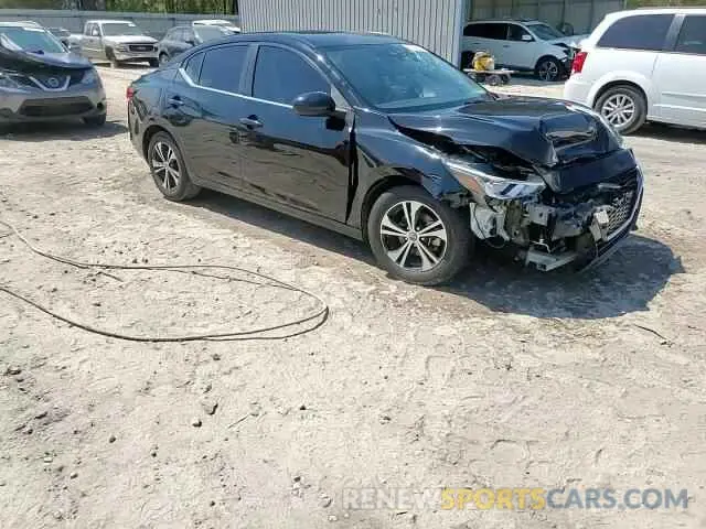 14 fotografías del automóvil dañado 3N1AB8CV9MY320923 NISSAN SENTRA 2021