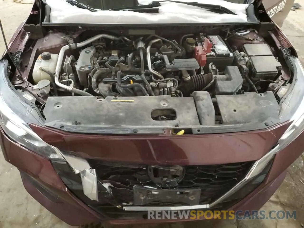 11 fotografías del automóvil dañado 3N1AB8CVXMY220829 NISSAN SENTRA 2021
