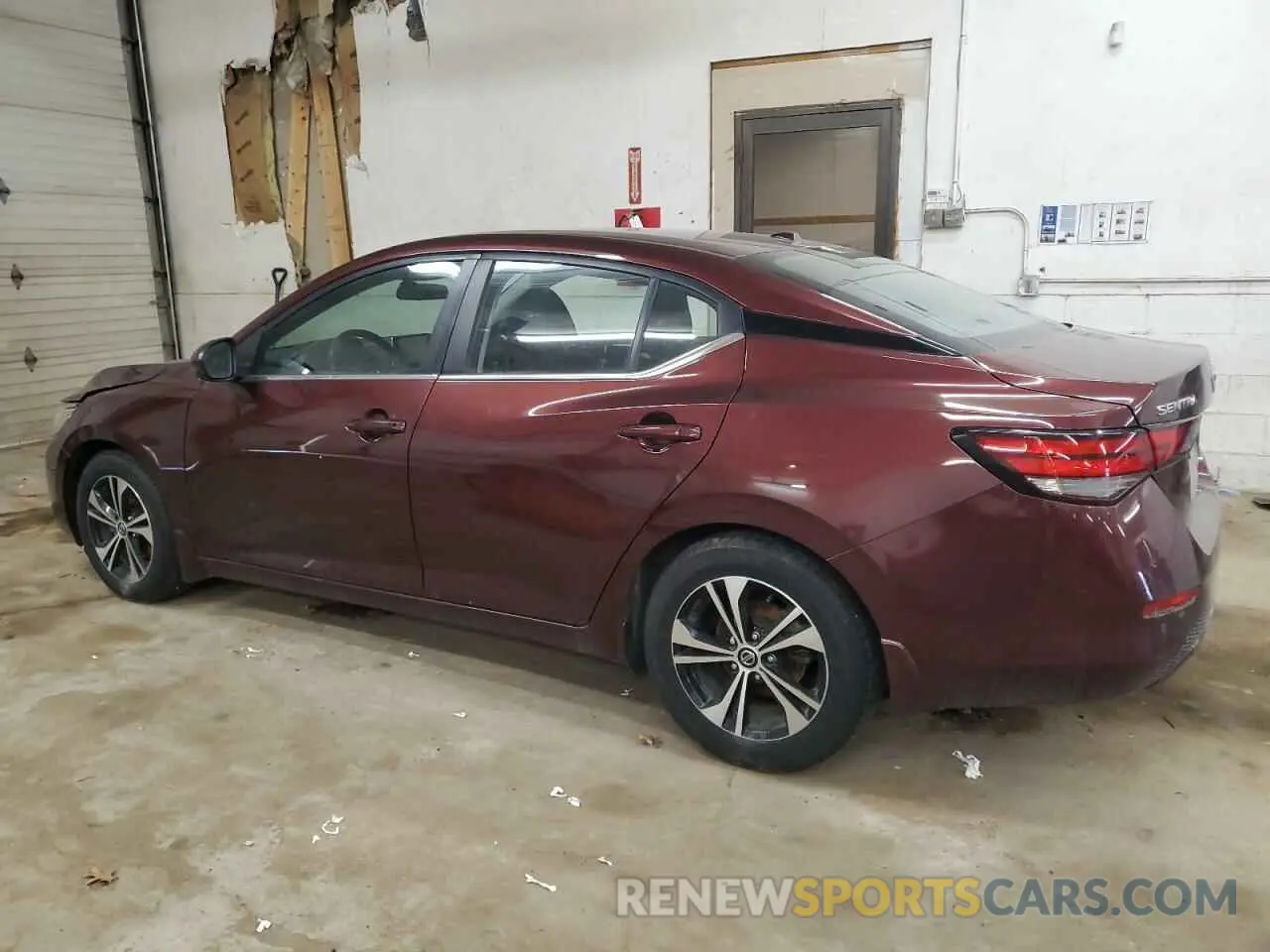 2 fotografías del automóvil dañado 3N1AB8CVXMY220829 NISSAN SENTRA 2021