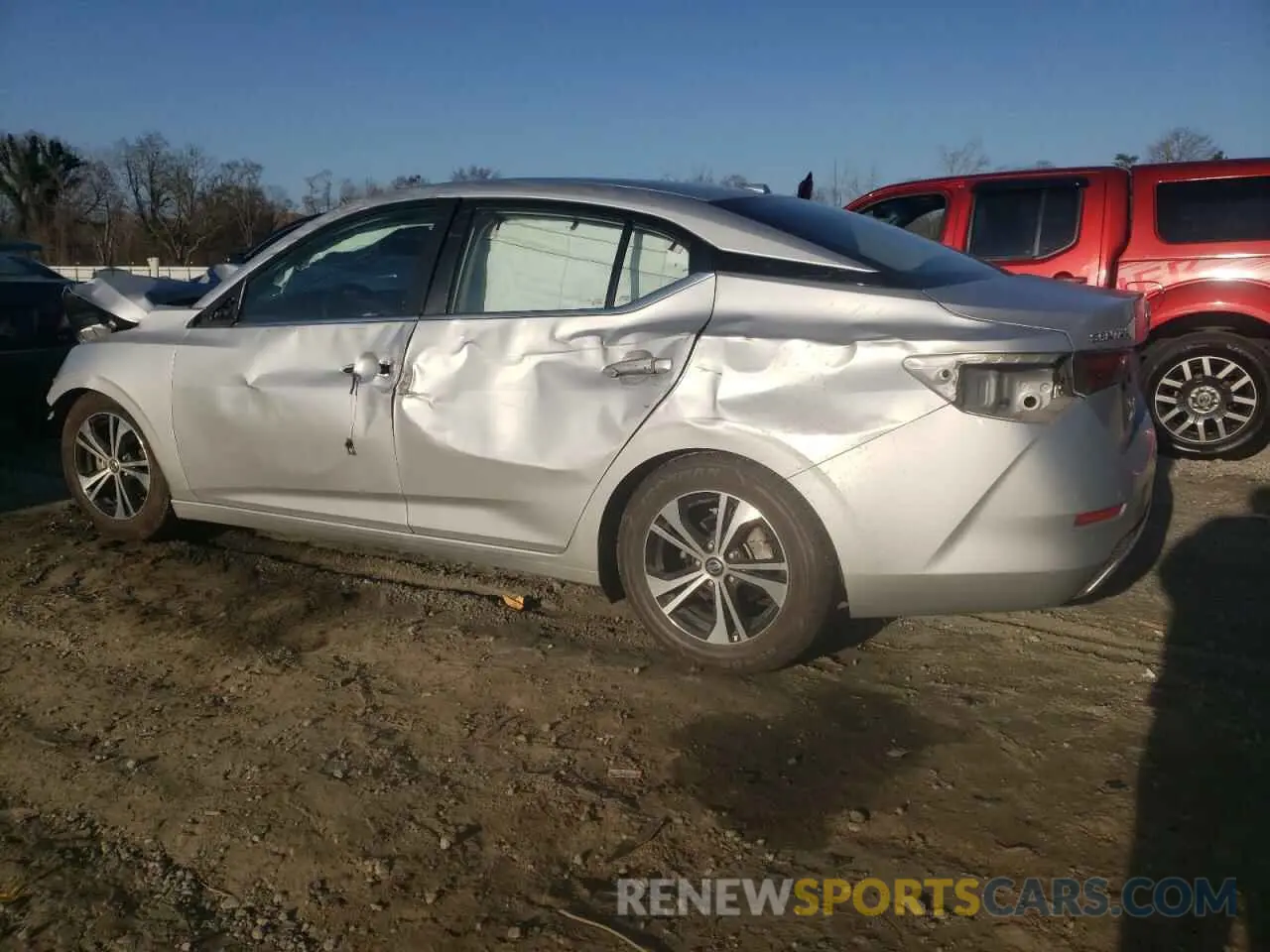 2 fotografías del automóvil dañado 3N1AB8CVXMY223259 NISSAN SENTRA 2021