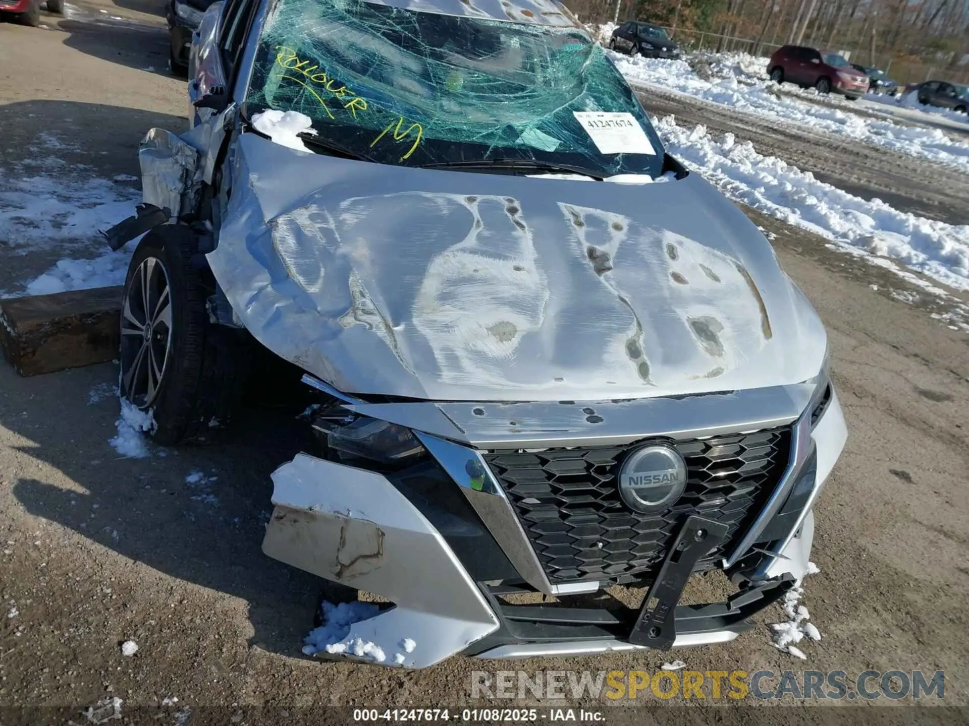 10 fotografías del automóvil dañado 3N1AB8CVXMY237792 NISSAN SENTRA 2021