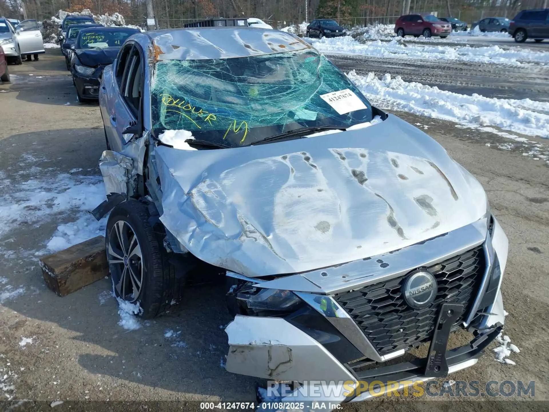 6 fotografías del automóvil dañado 3N1AB8CVXMY237792 NISSAN SENTRA 2021