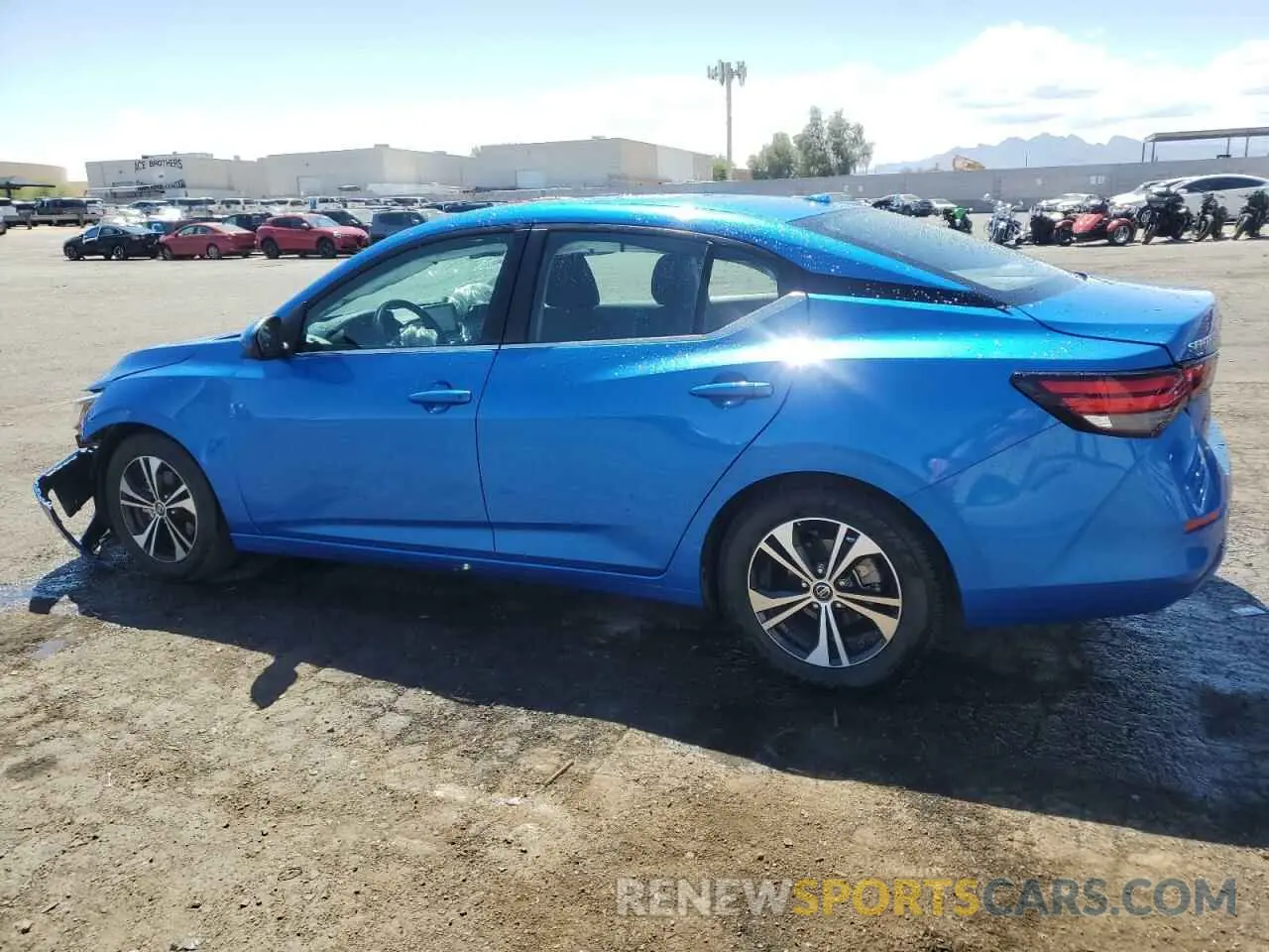 2 fotografías del automóvil dañado 3N1AB8CVXMY262837 NISSAN SENTRA 2021