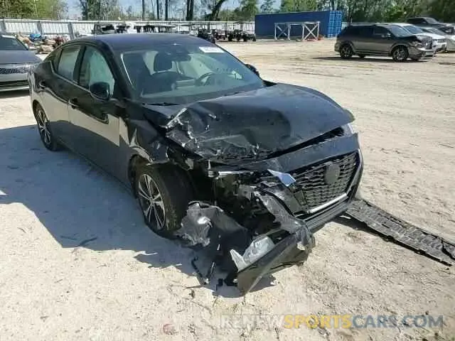 10 fotografías del automóvil dañado 3N1AB8CVXMY320896 NISSAN SENTRA 2021
