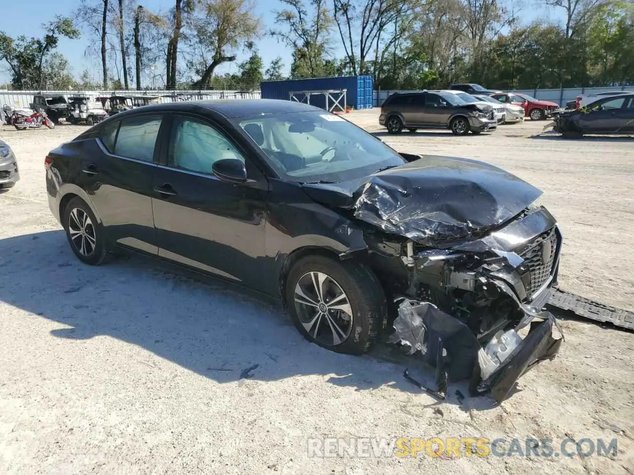 4 fotografías del automóvil dañado 3N1AB8CVXMY320896 NISSAN SENTRA 2021