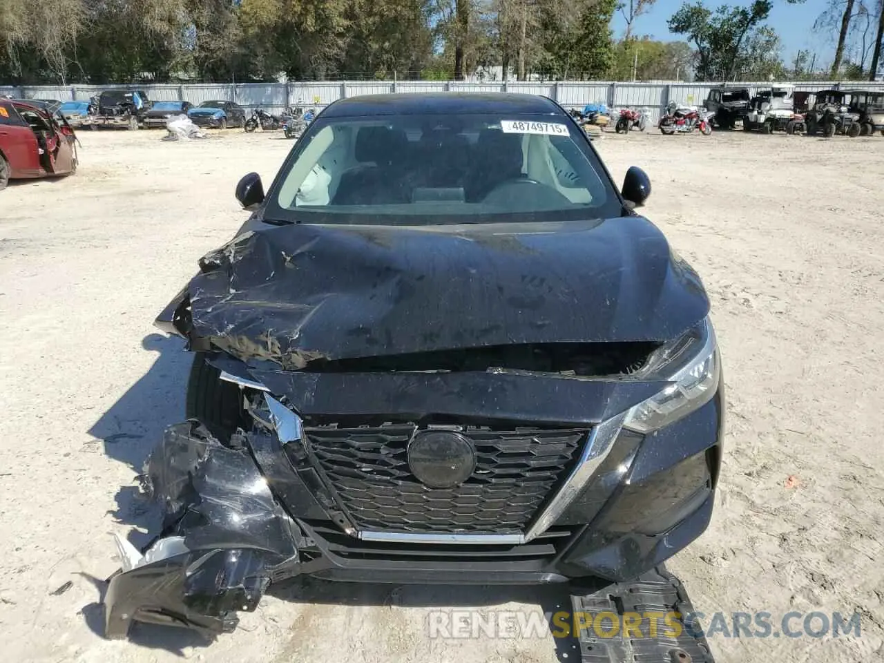 5 fotografías del automóvil dañado 3N1AB8CVXMY320896 NISSAN SENTRA 2021
