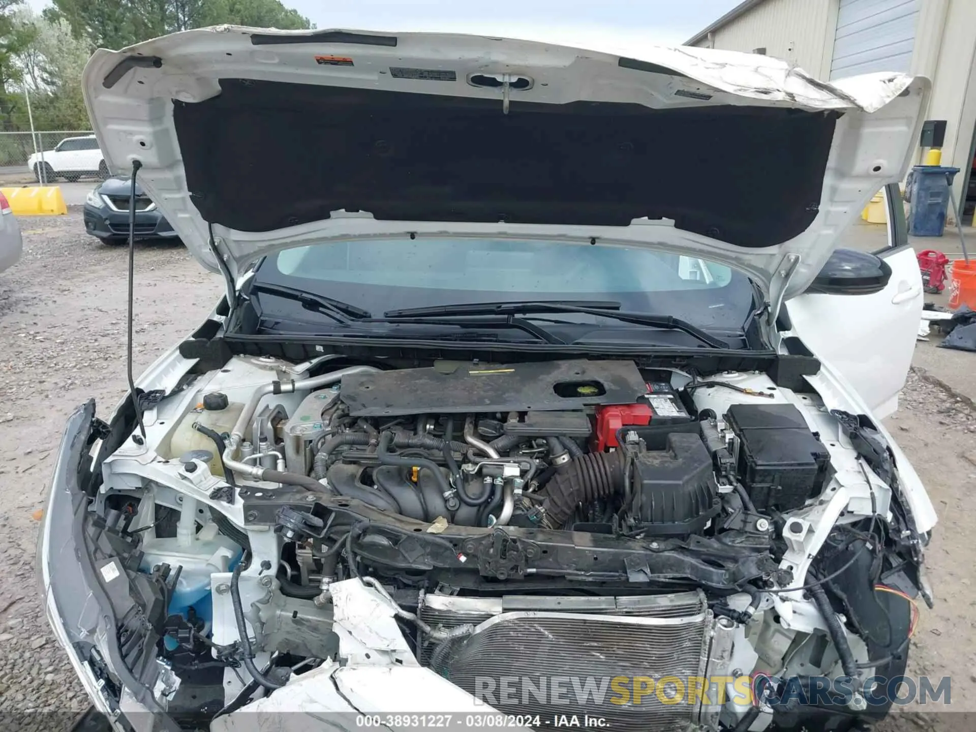 10 fotografías del automóvil dañado 3N1AB8DV0MY246256 NISSAN SENTRA 2021