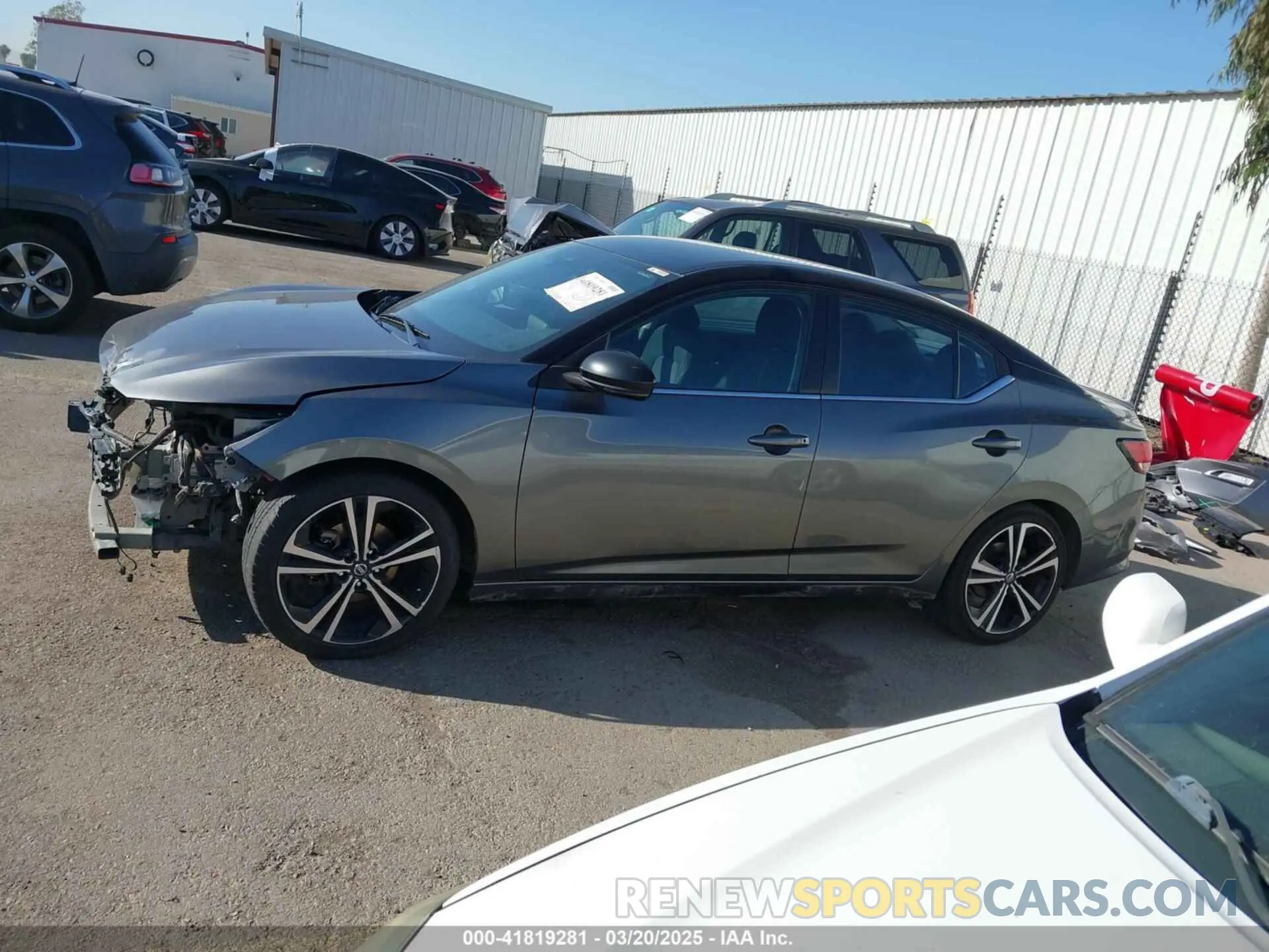 15 fotografías del automóvil dañado 3N1AB8DV0MY290032 NISSAN SENTRA 2021