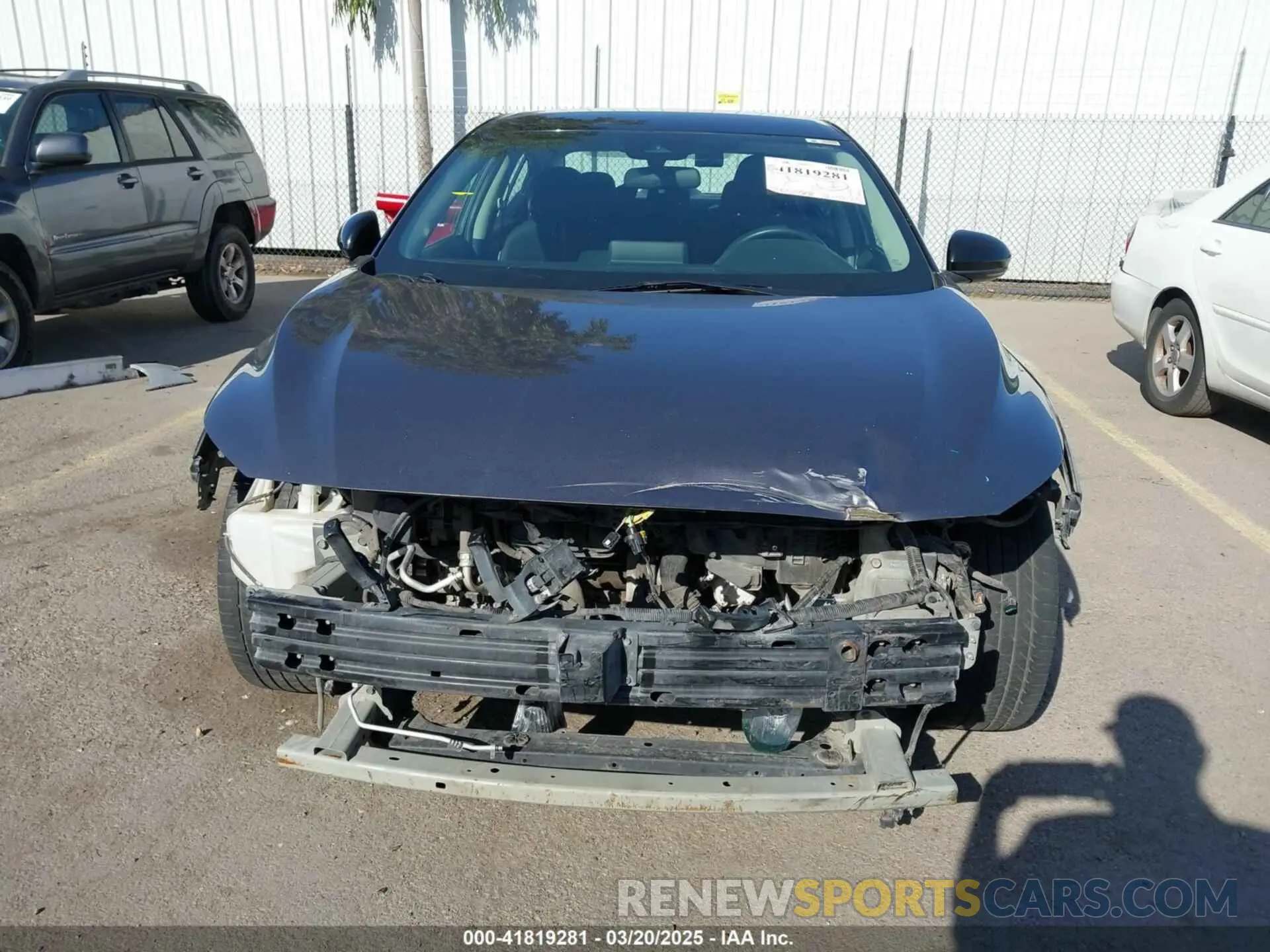 6 fotografías del automóvil dañado 3N1AB8DV0MY290032 NISSAN SENTRA 2021